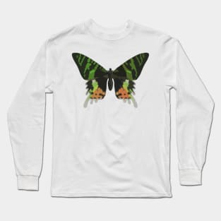 Madagascan Sunset Moth Digital Painting Long Sleeve T-Shirt